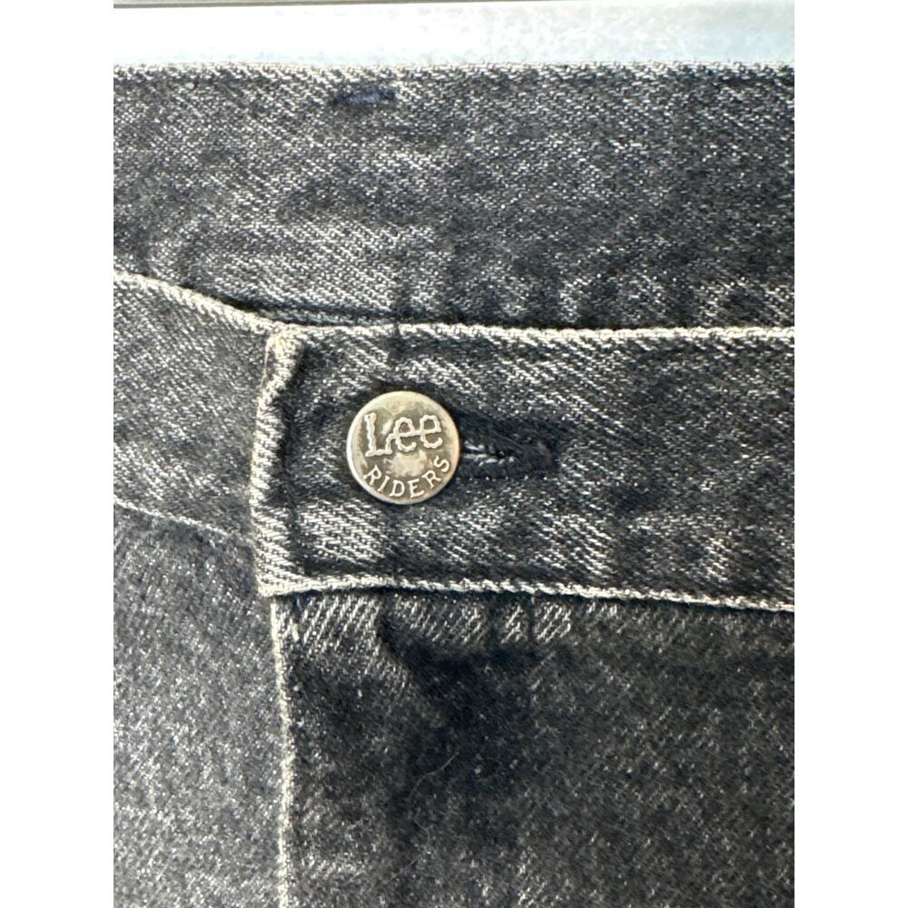 1990s Lee Black Denim Jeans USA Made 42x29 Vintage - Picture 7 of 11